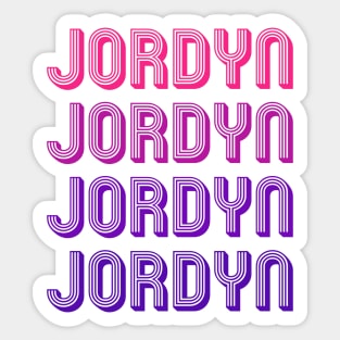 Jordyn - Retro Minimal Line Pattern Sticker